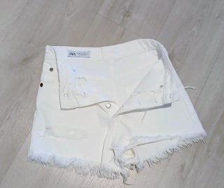 Shorts blancos mujer rotos