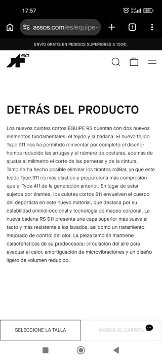 Culote ASSOS Equipe RS Schtradivari XL Negro