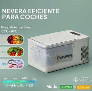 Nevera Portátil Eléctrica 16,8L 2/24/220V
