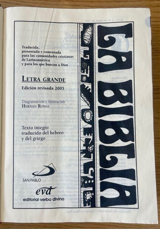 Biblia Latinoamérica Letra Grande