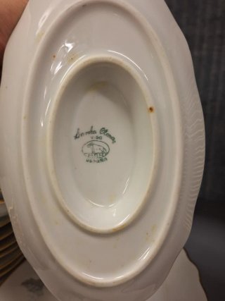 Vajilla Santa Clara Porcelana Dorada