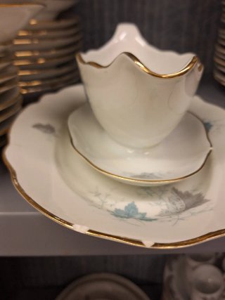 Vajilla Santa Clara Porcelana Dorada