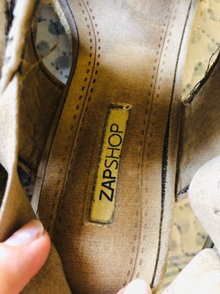 Zapshoes Esparto Tiras Beige/Oro Talla 38