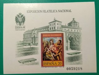 SELLOS DE ESPAÑA AÑO 1989 PRUEBA OFICIAL NÚM. 19