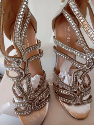 Sandali donna tacco argento