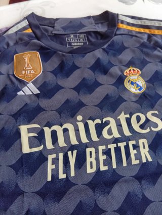 Camiseta Real Madrid Adidas Azul y Dorada