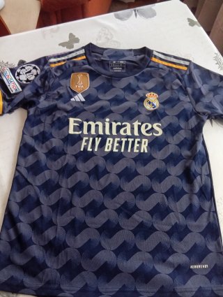 Camiseta Real Madrid Adidas Azul y Dorada