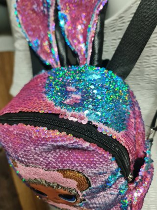 Mochila LOL Surprise infantil lentejuelas