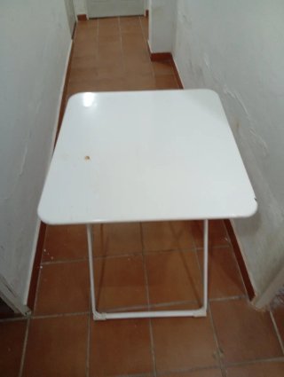 Mesa Plegable Camping Blanca