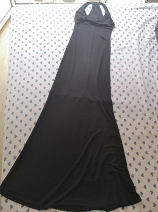 Vestido Mango Negro Talla S