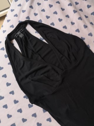 Vestido Mango Negro Talla S