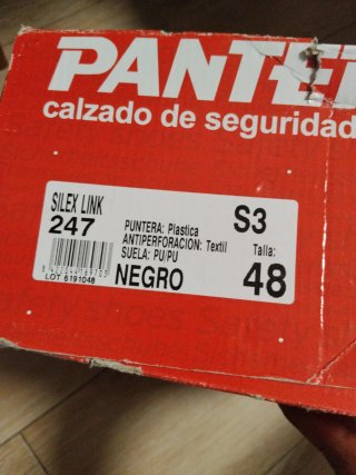 Botas de seguridad Panter negras y grises