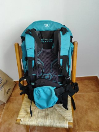 Mochila Montaña Forclaz 40L Azul/Negra