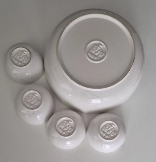 Set ceramica vintage Galbusera anni '80