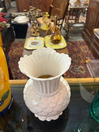 JARRÓN BLANCO DE PORCELANA
