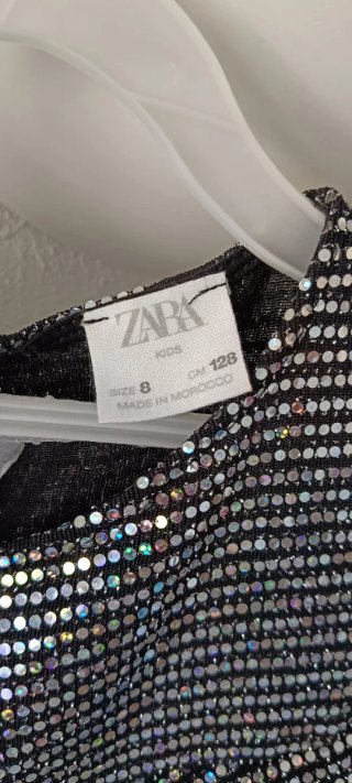 Vestido fiesta lentejuelas Zara