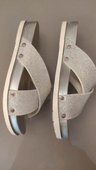 Sandalias Plataforma  Brillantes