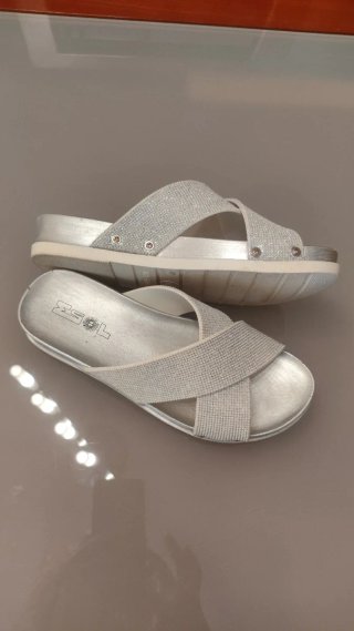 Sandalias Plataforma  Brillantes