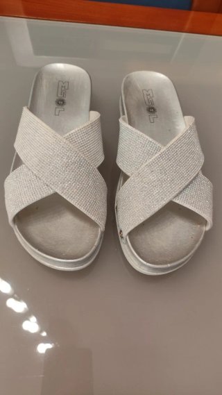 Sandalias Plataforma  Brillantes