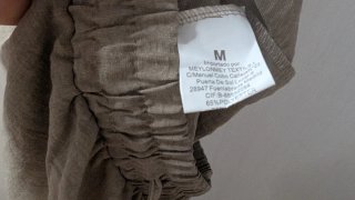 Pantalón recto verano mujer beige