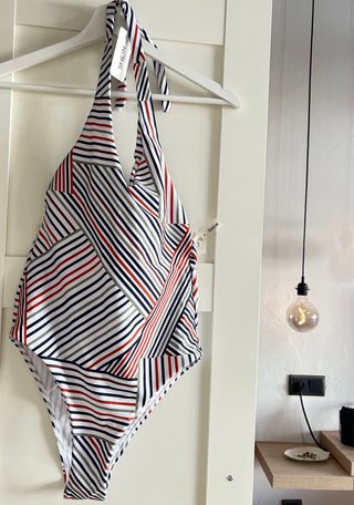 Bañador estampado rayas