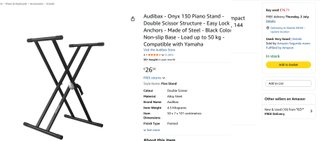 Teclado Yamaha PSR-F52 con soporte