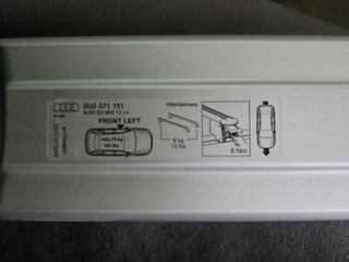 Barre portatutto originali Audi Q3 8U (2011-2018)