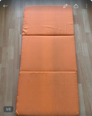 Colchón plegable naranja CUNA viaje