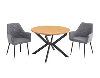Mesa Windsor extensible + 2 Sillones Aiko