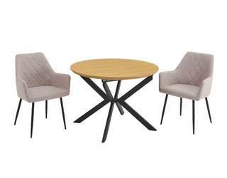 Mesa Windsor extensible + 2 Sillones Aiko