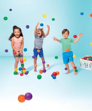 Intex Pack 86 Bolas Infantiles GRANDES de 8 cm