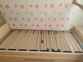Cama juvenil con cajones y colchón