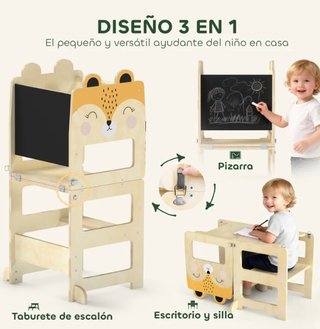 Torre Aprendizaje Plegable 3 en 1