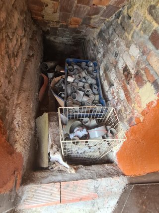 Tuberías fontanería PVC (varias piezas)