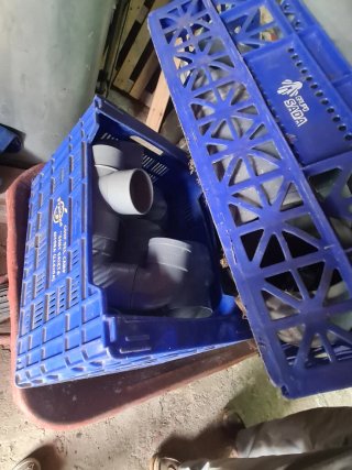 Tuberías fontanería PVC (varias piezas)