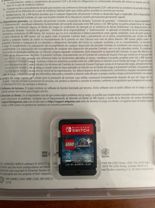LEGO Jurassic World Nintendo Switch