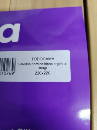 Todocama - Edredón/Relleno nórdico para Cama 135