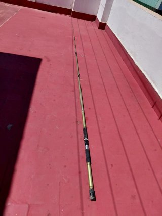Caña de pescar 5m + carretes y accesorios