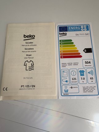 Secadora Beko 7kg Clase B