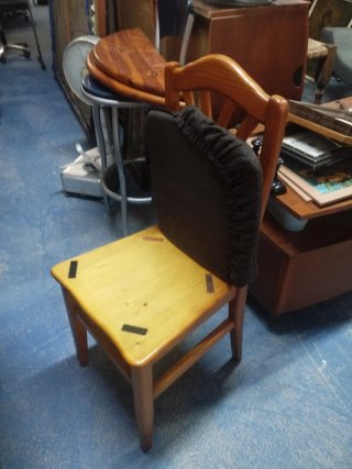 Meza de madera pino con 6 sillas