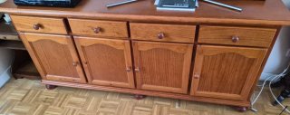 Mueble TV salón madera 1.90 largo