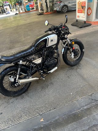 Orcal NK01 Retro/Café Racer Negra/Plata