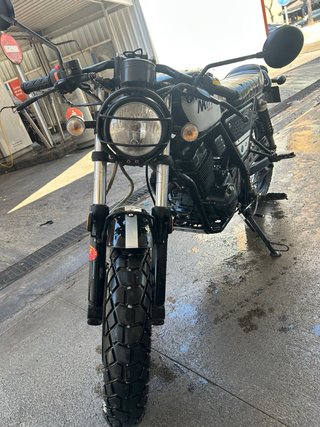 Orcal NK01 Retro/Café Racer Negra/Plata