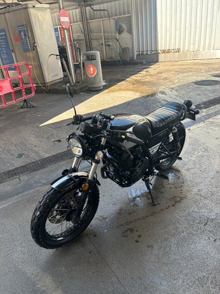 Orcal NK01 Retro/Café Racer Negra/Plata
