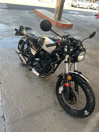 Orcal NK01 Retro/Café Racer Negra/Plata