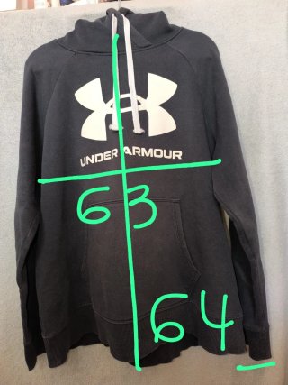 Sudadera Under Armour Negra Logo Grande