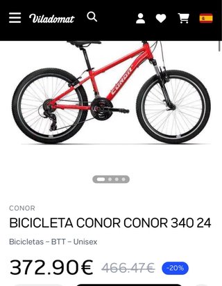 Bicicleta Conor 24 Azul Seminueva