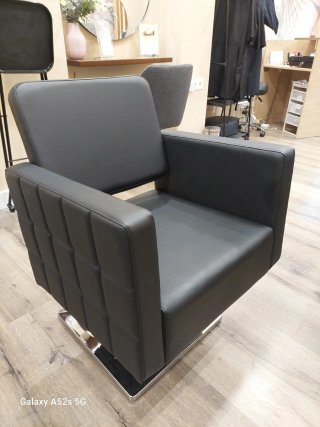 Sillón de peluquería Mrplay Negro/Plateado
