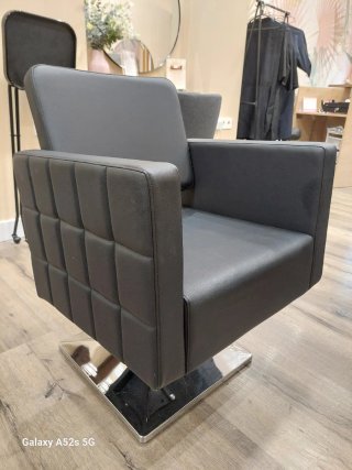 Sillón de peluquería Mrplay Negro/Plateado