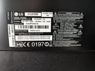Televisión LG 47 Plata